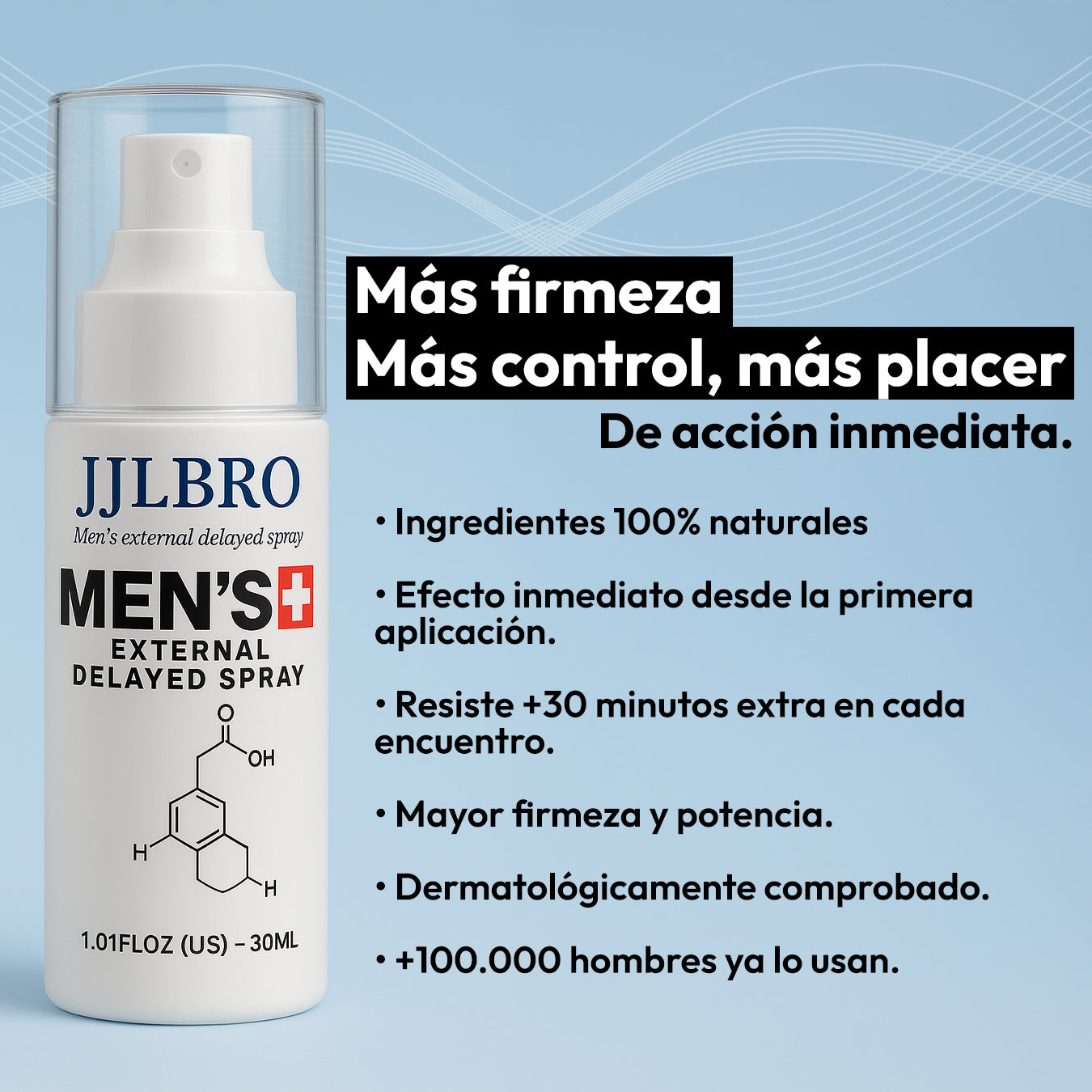 JJLBRO MEN'S SPRAY: Más Firmeza y más Control