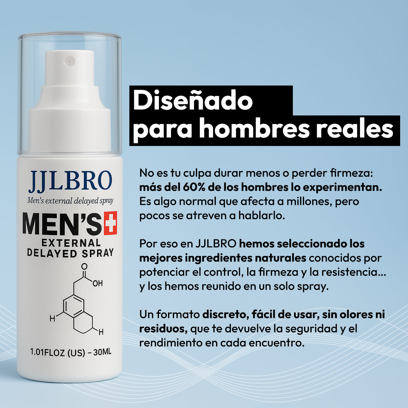 JJLBRO MEN'S SPRAY: Más Firmeza y más Control